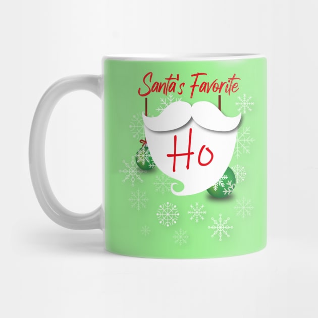 santas favorite ho with snowflakes by MerchSpot